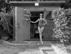 2026-08-01 Estella Rose models copper coloured Half Moon swimsuit.