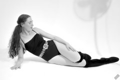 2026-08-01 Estella Rose models black one-piece swimsuit and accessories..