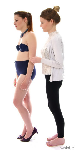Lora and Amy doing their late grandmothers figure-control exercises