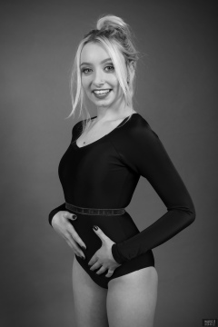 2019-01-12 Domii in black long-sleeved leotard