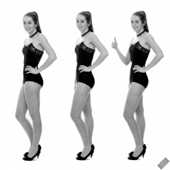 2020-02-02 Jessica Maria demonstrates pinup-style leg postion
