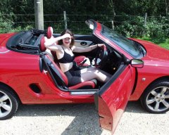 Chiara at St Leonards, New Forest with MGF