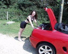 Chiara at St Leonards, New Forest with MGF