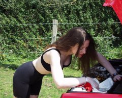 Chiara at St Leonards, New Forest with MGF