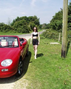 Chiara at St Leonards, New Forest with MGF