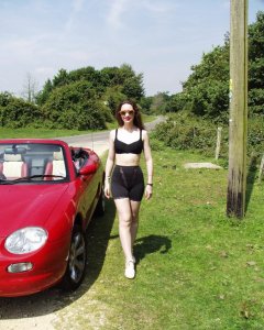Chiara at St Leonards, New Forest with MGF