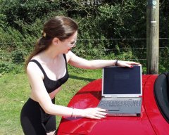 Chiara at St Leonards, New Forest with MGF