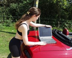 Chiara at St Leonards, New Forest with MGF
