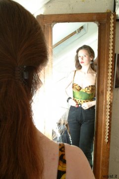 Chiara in mirror
