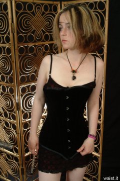 Annie in corset