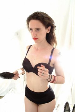 Chiara dances in her Dim Up's