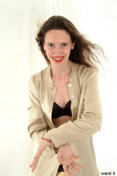 Chiara dances in her Dim Up's
