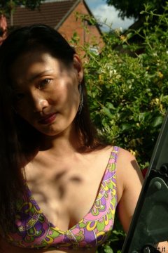 Moonlit Jane in genuine 1960's Italian 2-piece swimsuit