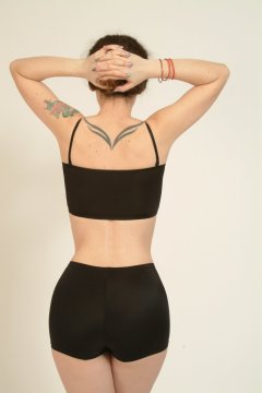 Chiara black lycra top and bottoms