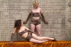 Picture from Carlie and Chiara's 'retro fitness shoot' 2005-05-06