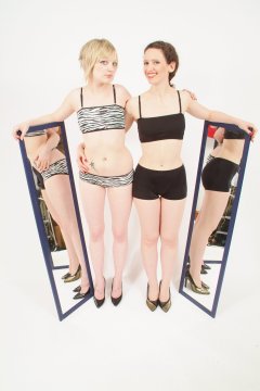 Carlie and Chiara mirror shot