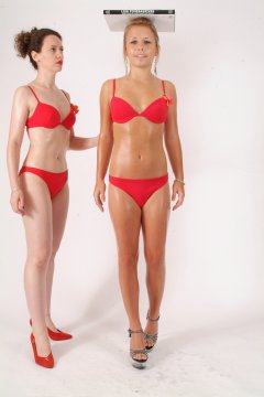 Sara does classic deportment exercise