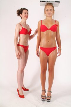 Sara does classic deportment exercise