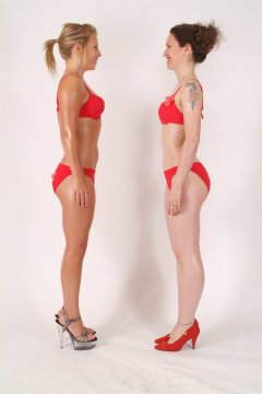 Sara and Chiara  full body rotation sequence