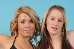 Jade and Sara retro fitness shoot