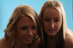 Jade and Sara retro fitness shoot