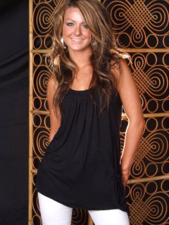 Shelley as she arrived at the studio