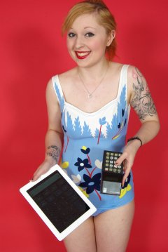 Photo from Miss Cristal Marie's first retro-fitness pin-up shoot, 2013-05-18