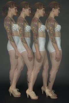 Miss Vixxen - remaking the Playtex Girdles ads