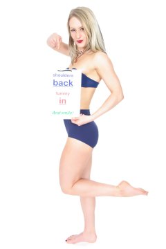 Amie Jade matching blue bra and vintage-style control briefs