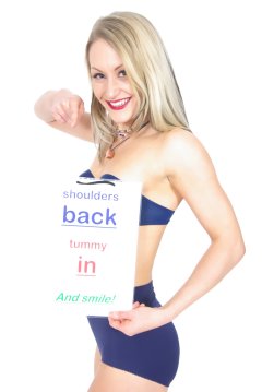 Amie Jade matching blue bra and vintage-style control briefs