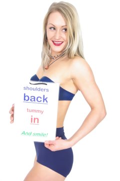 Amie Jade matching blue bra and vintage-style control briefs