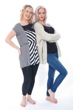 Sammy-Clare and DollyBird as they arrived for the shoot
