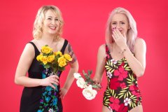 Sammy-Clare and DollyBird 2014-04-13 retro fitness shoot - swimsuit