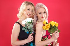 Sammy-Clare and DollyBird 2014-04-13 retro fitness shoot - swimsuit