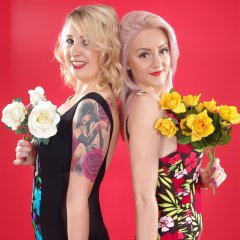 Sammy-Clare and DollyBird 2014-04-13 retro fitness shoot - swimsuit