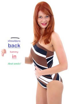 Charlotte - striped one-shoulder M&S one-piece swimsuit