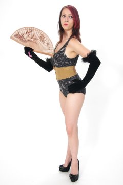 Lauren retro fitness shoot - one piece swimsuit