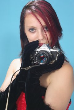 Lauren - red vollers overbust corset and black style 210 girdle