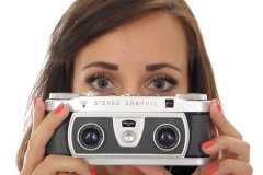 Kerri with Wray Stereographic camera