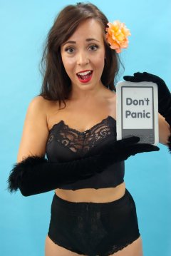 Kerri, bra and girdle