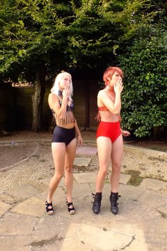 Katy + Momo first retro fitness shoot 2014-08-24