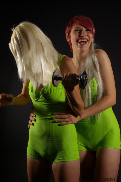 Katy + Momo first retro fitness shoot 2014-08-24