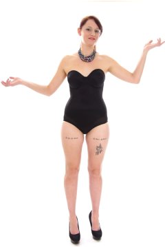 Heidi 2014-09-07 black Miraclesuit bodyshaper