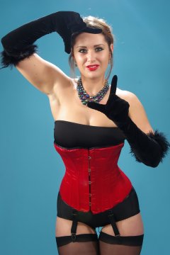 2014-10-18 Egle style 210 girdle and red Vollers corset
