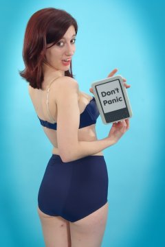 Dawsie blue bra aand control briefs worn as hotpants