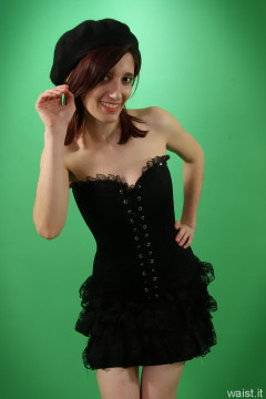 Dawsie black corset dress
