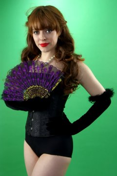 Kirsten-Ria black corset and girdle