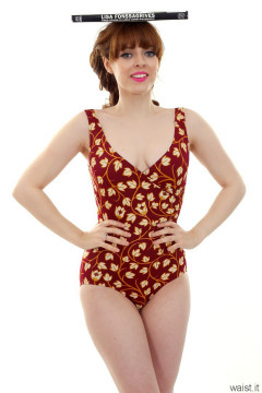 Kirsten-Ria vintage tummy control swimsuit
