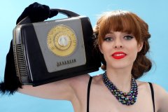 Kirsten-Ria headshot c/w Ferguson bakelite radio