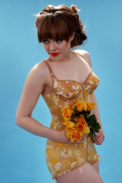 Kirsten-Ria Berlei flower power pantie corselette